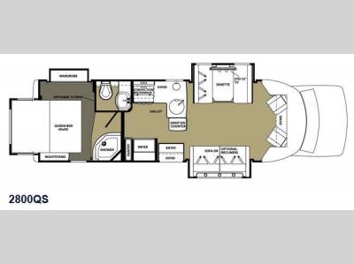 Floorplan - 2015 Forest River RV Sunseeker Grand Touring Series 2800QS