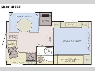 Floorplan - 2015 Adventurer LP (ALP) Adventurer Truck Campers 86SBS