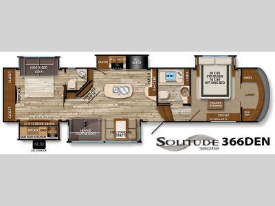 Floorplan - 2015 Grand Design Solitude 366DEN