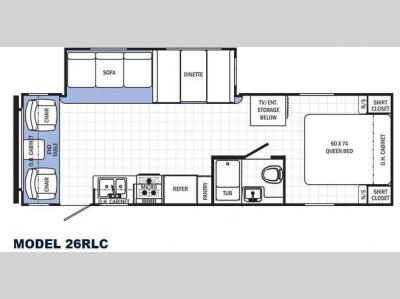 Floorplan - 2015 Palomino Canyon Cat 26RLC