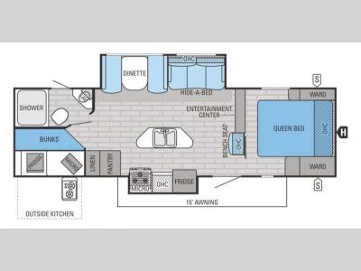 Floorplan - 2015 Jayco White Hawk 28BHKS
