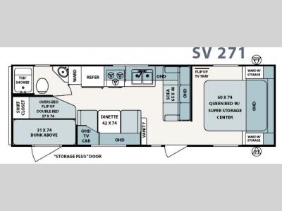 Floorplan - 2007 Forest River RV Surveyor SV 271