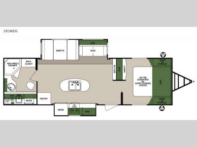 Floorplan - 2015 Forest River RV Surveyor 285IKDS