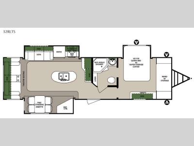Floorplan - 2015 Forest River RV Surveyor 32RLTS