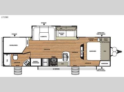 Floorplan - 2015 Forest River RV Wildwood Heritage Glen 272BH