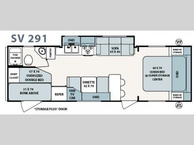Floorplan - 2006 Forest River RV Surveyor SV 291