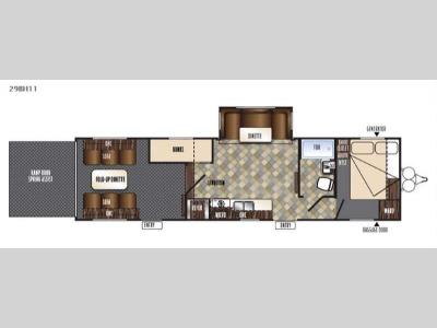 Floorplan - 2015 Forest River RV Vengeance Touring Edition 29BH11