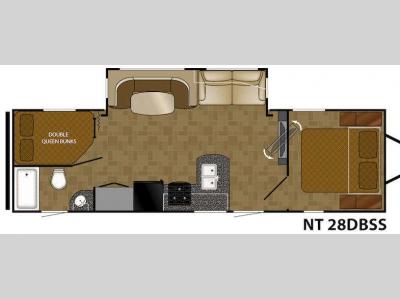 Floorplan - 2015 Heartland North Trail 28DBSS King