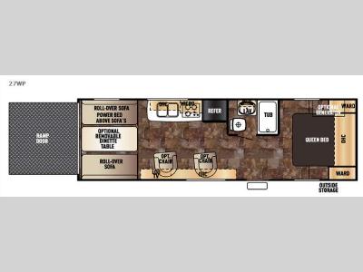 Floorplan - 2015 Forest River RV Cherokee Wolf Pack 27WP