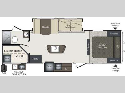 Floorplan - 2015 Keystone RV Laredo 299BH