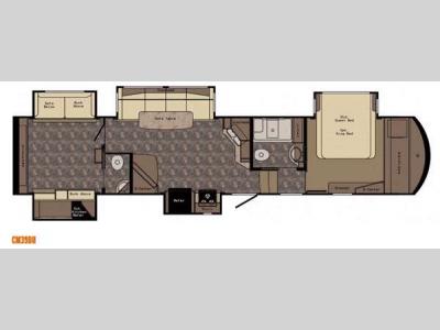 Floorplan - 2016 CrossRoads RV Cameo CM39BH