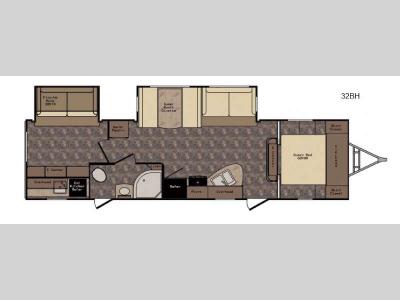 Floorplan - 2016 CrossRoads RV Hill Country HCT32BH