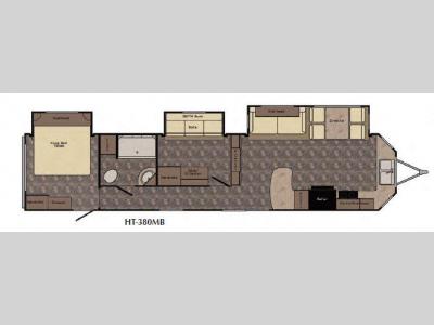 Floorplan - 2016 CrossRoads RV Hampton HT380MB
