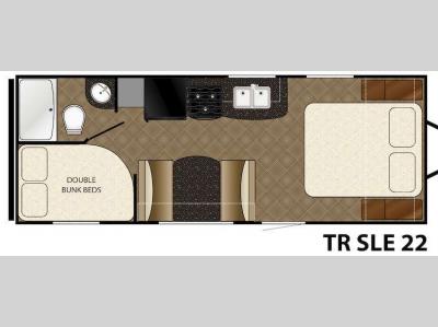 Floorplan - 2016 Heartland Trail Runner 22 SLE