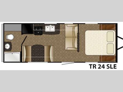 Floorplan - 2016 Heartland Trail Runner 24 SLE