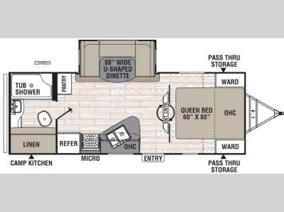 Floorplan - 2016 Coachmen RV Freedom Express 231RBDS