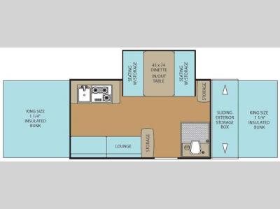 Floorplan - 2016 Coachmen RV Clipper Camping Trailers 1285SST Classic