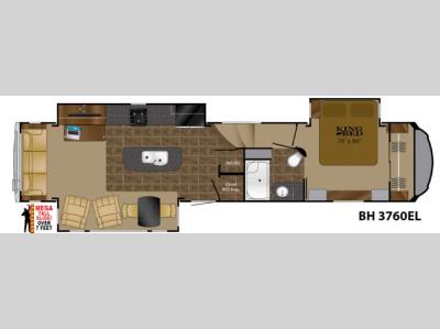 Floorplan - 2016 Heartland Bighorn 3760EL