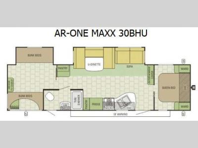 Floorplan - 2016 Starcraft AR-ONE MAXX 30BHU