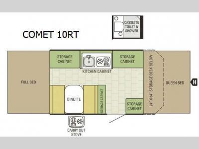 Floorplan - 2016 Starcraft Comet 10RT