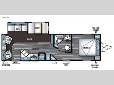 Floorplan - 2016 Forest River RV Salem 27RLSS