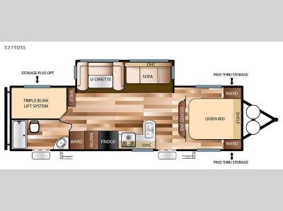 Floorplan - 2016 Forest River RV Salem 27TDSS