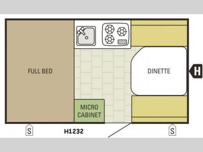 Floorplan - 2016 Starcraft Comet Hardside H1232