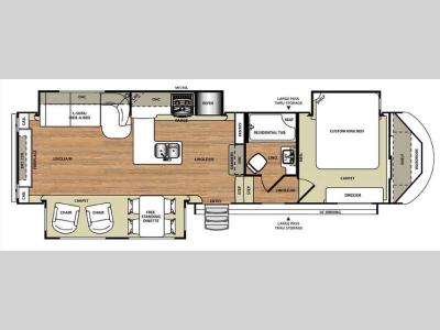 Floorplan - 2016 Forest River RV Wildwood Heritage Glen 327RE