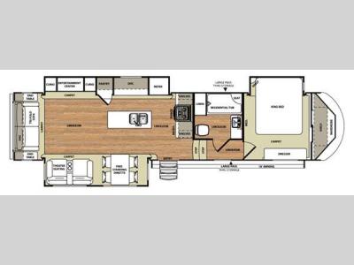 Floorplan - 2016 Forest River RV Wildwood Heritage Glen 337BAR