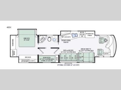 Floorplan - 2016 Thor Motor Coach Tuscany XTE 40BX