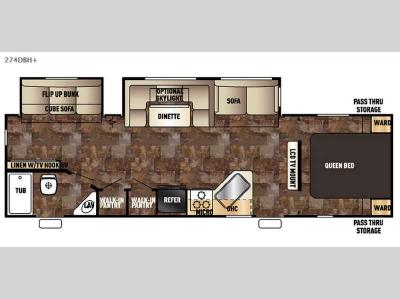 Floorplan - 2016 Forest River RV Cherokee 274DBHplus