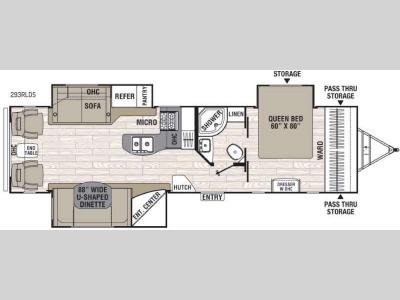 Floorplan - 2016 Coachmen RV Freedom Express Liberty Edition 293RLDS