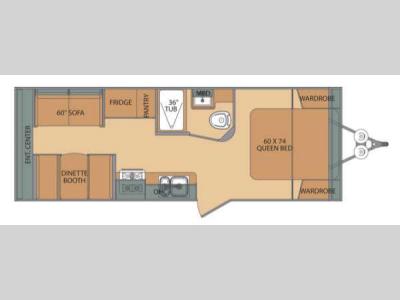 Floorplan - 2016 Shasta RVs Oasis 21CK