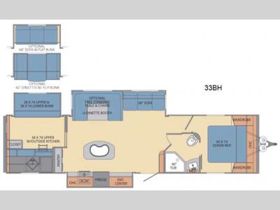 Floorplan - 2016 Shasta RVs Revere 33BH