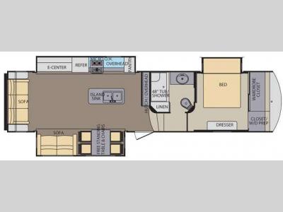 Floorplan - 2016 Shasta RVs Phoenix 33CK