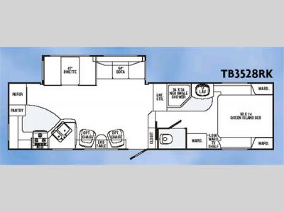 Floorplan - 2007 R-Vision Trail Bay TB3528RK