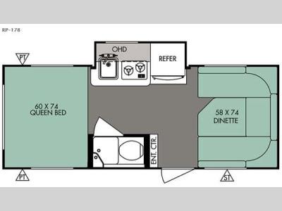 Floorplan - 2016 Forest River RV R Pod RP-178