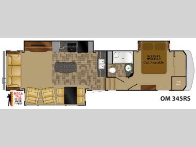 Floorplan - 2016 Heartland Oakmont 345RS