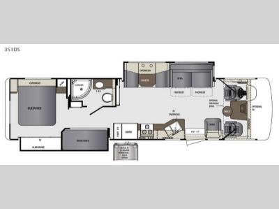 Floorplan - 2016 Forest River RV Georgetown 351DS