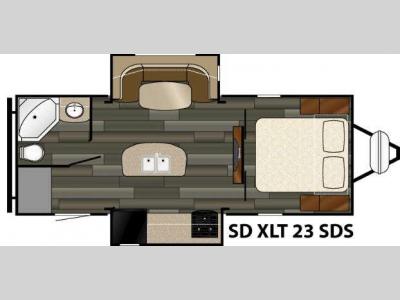 Floorplan - 2016 Heartland Sundance XLT 23SDS