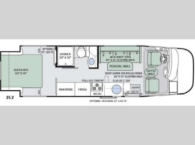 Floorplan - 2016 Thor Motor Coach Axis 25.2
