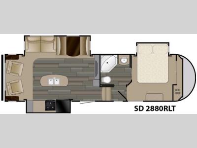 Floorplan - 2016 Heartland Sundance 2880RLT