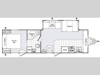 Floorplan - 2007 Palomino Puma 29-FKSS