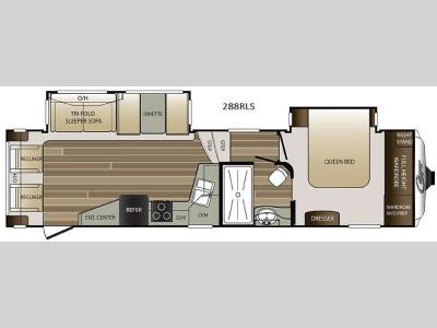 Floorplan - 2016 Keystone RV Cougar 288RLS