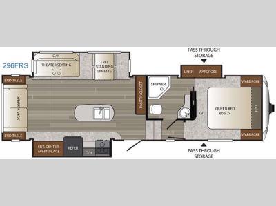Floorplan - 2016 Keystone RV Outback 296FRS