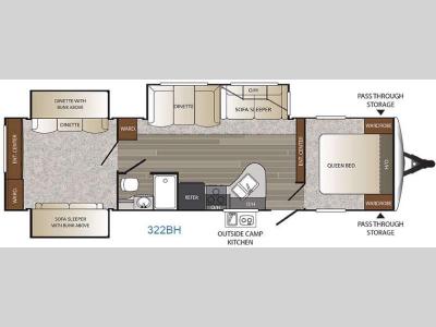 Floorplan - 2016 Keystone RV Outback 322BH