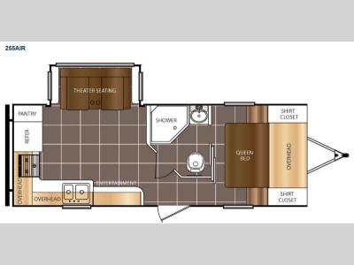 Floorplan - 2015 Prime Time RV Tracer Air 255AIR
