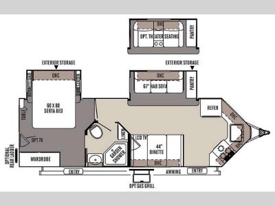 Floorplan - 2015 Forest River RV Rockwood Ultra Lite 2618VS