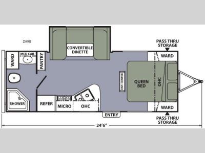 Floorplan - 2016 Coachmen RV Apex Ultra-Lite 214RB