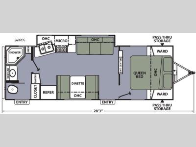 Floorplan - 2016 Coachmen RV Apex Ultra-Lite 249RBS